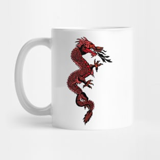 Red Chinese dragon design Mug